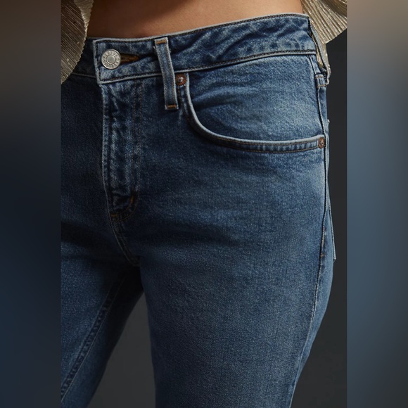 NEW! AGOLDE Devon Low Rise Denim Jeans Prophecy Blue SZ 24 - Picture 5 of 16